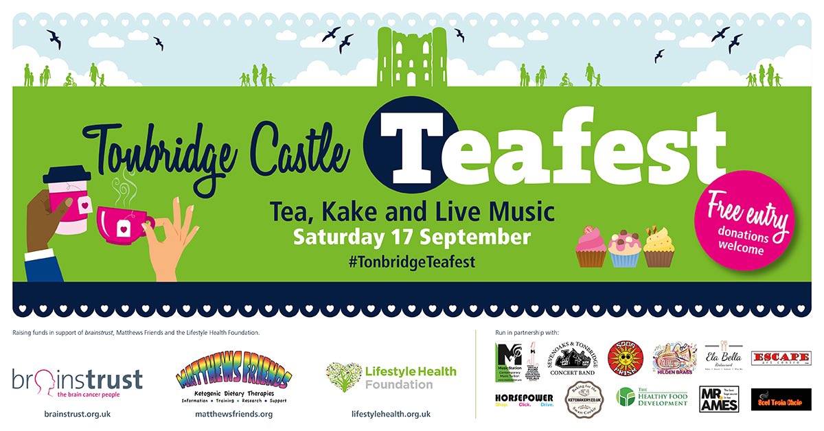 #TonbridgeTeafest: Why I have turned my #livedexperience with a #braintumour into a #community #celebration and fundraising for <a href="/brainstrust/">brainstrust</a> <a href="/matthewsfriends/">Matthew's Friends</a> <a href="/LifeHealthFdn/">Lifestyle Health Foundation</a>. Read more on <a href="/facebook/">Facebook</a> <a href="/Meta/">Meta</a> facebook.com/events/4295976… Thks go to likes of @escapeartcentre <a href="/HorsepowerMC/">Horsepower Motor Centre</a>
