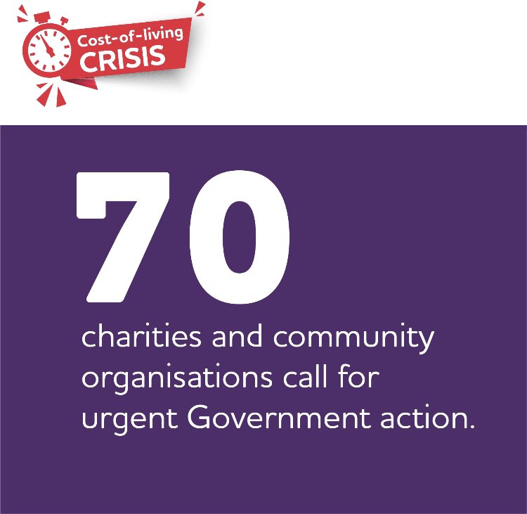 The impact of the cost-of-living crisis on low income families is a national emergency. We, along with 70 other charities, have written to <a href="/trussliz/">Liz Truss</a> and <a href="/RishiSunak/">Rishi Sunak</a> to urge them to act now.