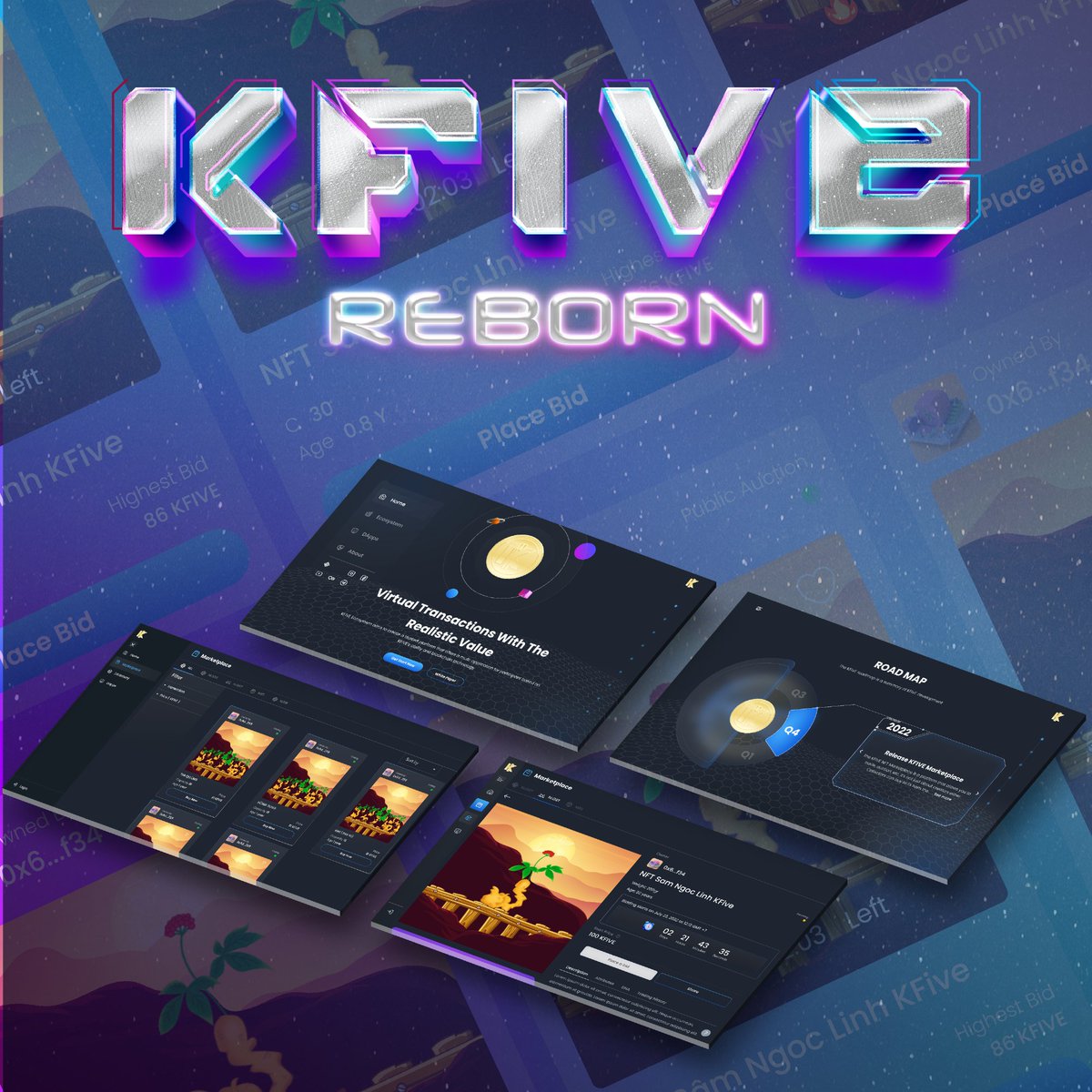 KFIVEToken's tweet photo. 🔔𝐀𝐍𝐍𝐎𝐔𝐍𝐂𝐄𝐌𝐄𝐍𝐓🔔
#KFIVE 𝐂𝐡𝐚𝐧𝐠𝐞𝐬 𝐓𝐡𝐞 𝐔𝐬𝐞𝐫 𝐈𝐧𝐭𝐞𝐫𝐟𝐚𝐜𝐞 𝐀𝐧𝐝 𝐍𝐨𝐰 𝐁𝐞𝐠𝐢𝐧𝐬 𝐒𝐞𝐥𝐥𝐢𝐧𝐠 𝐍𝐅𝐓 𝐆𝐢𝐧𝐬𝐞𝐧𝐠𝐬
We equip https://t.co/KI4kZbz2VC with the Dark Glassmorphism Style which is smoother and less complex, but no less exquisite. https://t.co/121iUeQbQm
