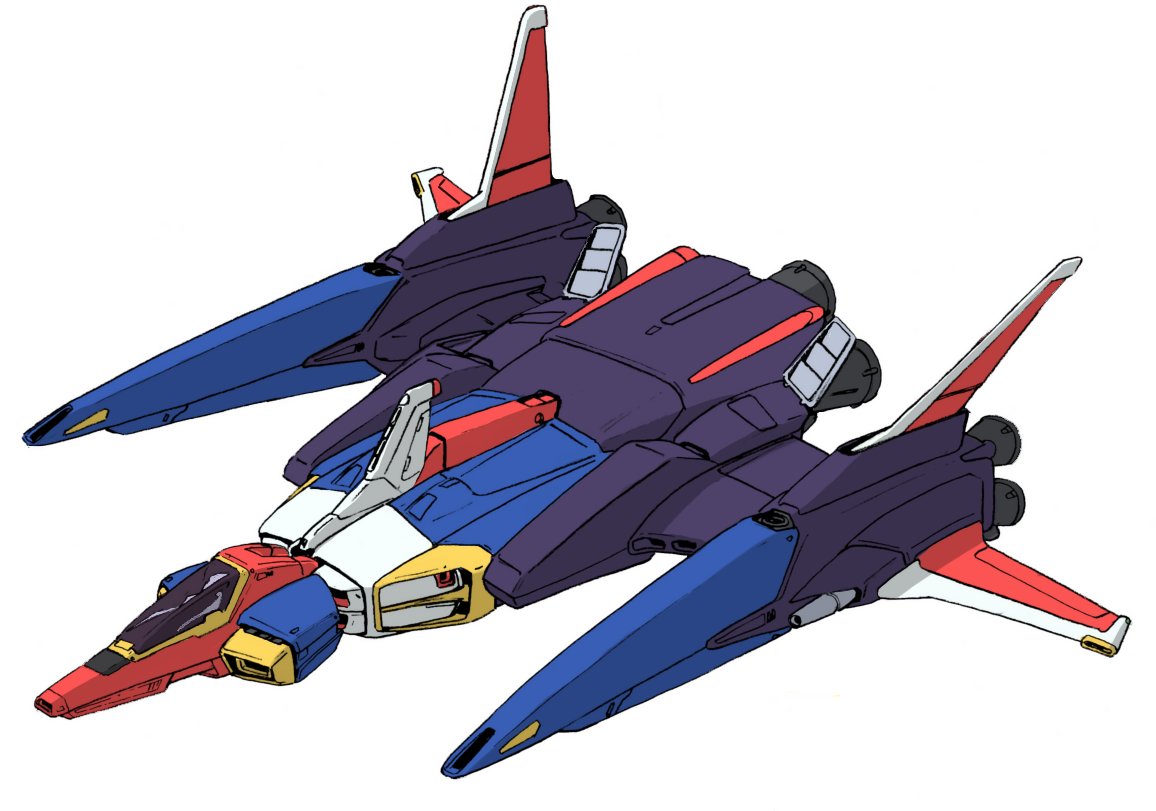 以前清書したZZ用にデザインされたコア・ブースターⅡ（MS大全集に