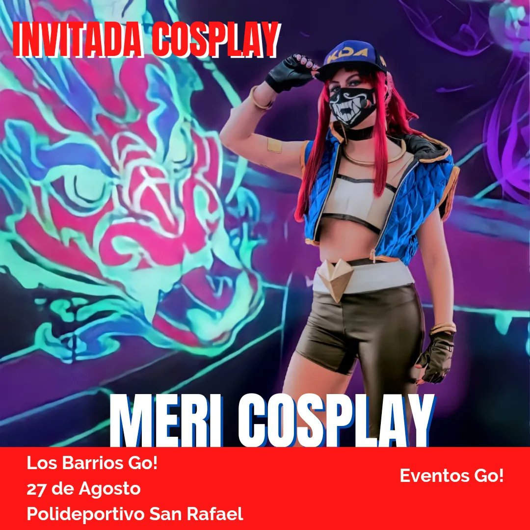 EventosGoFF's tweet photo. Recordad el nivelazo que tendremos de Cosplay en #losbarriosgo con @OkamiSoulren @tanialeon__ @Karmaa_cos y @meri__cosplay https://t.co/ib7nRU29u7