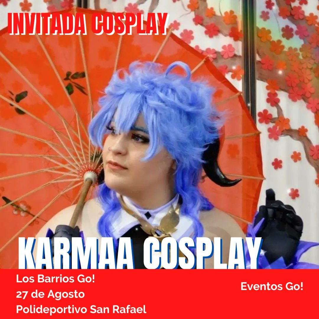 EventosGoFF's tweet photo. Recordad el nivelazo que tendremos de Cosplay en #losbarriosgo con @OkamiSoulren @tanialeon__ @Karmaa_cos y @meri__cosplay https://t.co/ib7nRU29u7