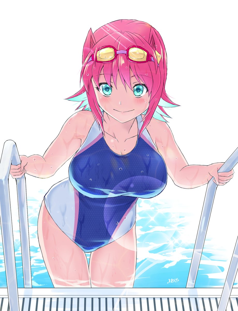 「競泳水着日々野 」|よねっちのイラスト