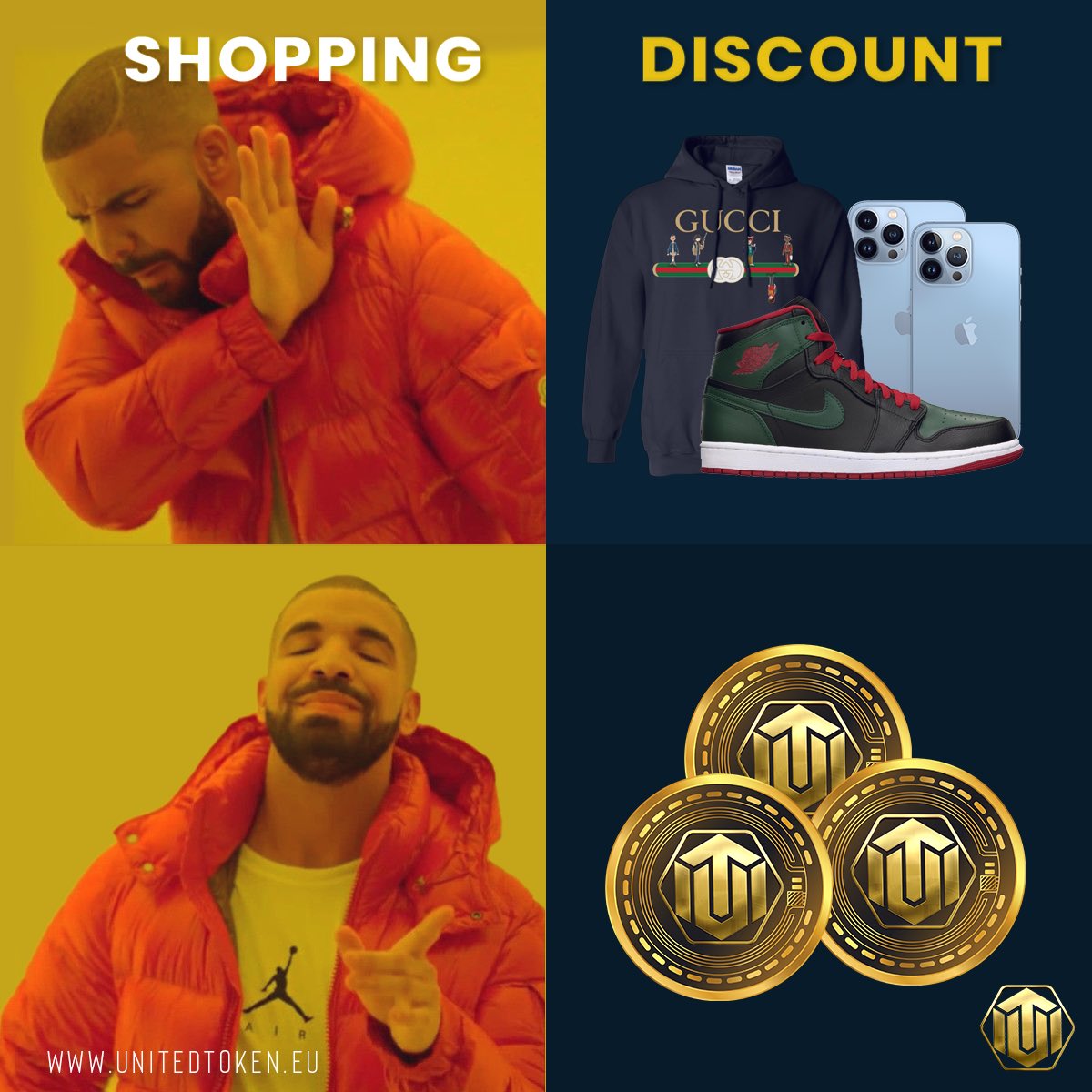 Unitedtoken1's tweet photo. They say price down !! And we call this super discounts 🤩❤️💯🕺.

Let's shop for building more assets instead of shopping for liabilities !! ❤️🔥

Do you also agree with this ?? 

👉🏻 https://t.co/9qIubk3bAu https://t.co/rg9Hqn7uEY