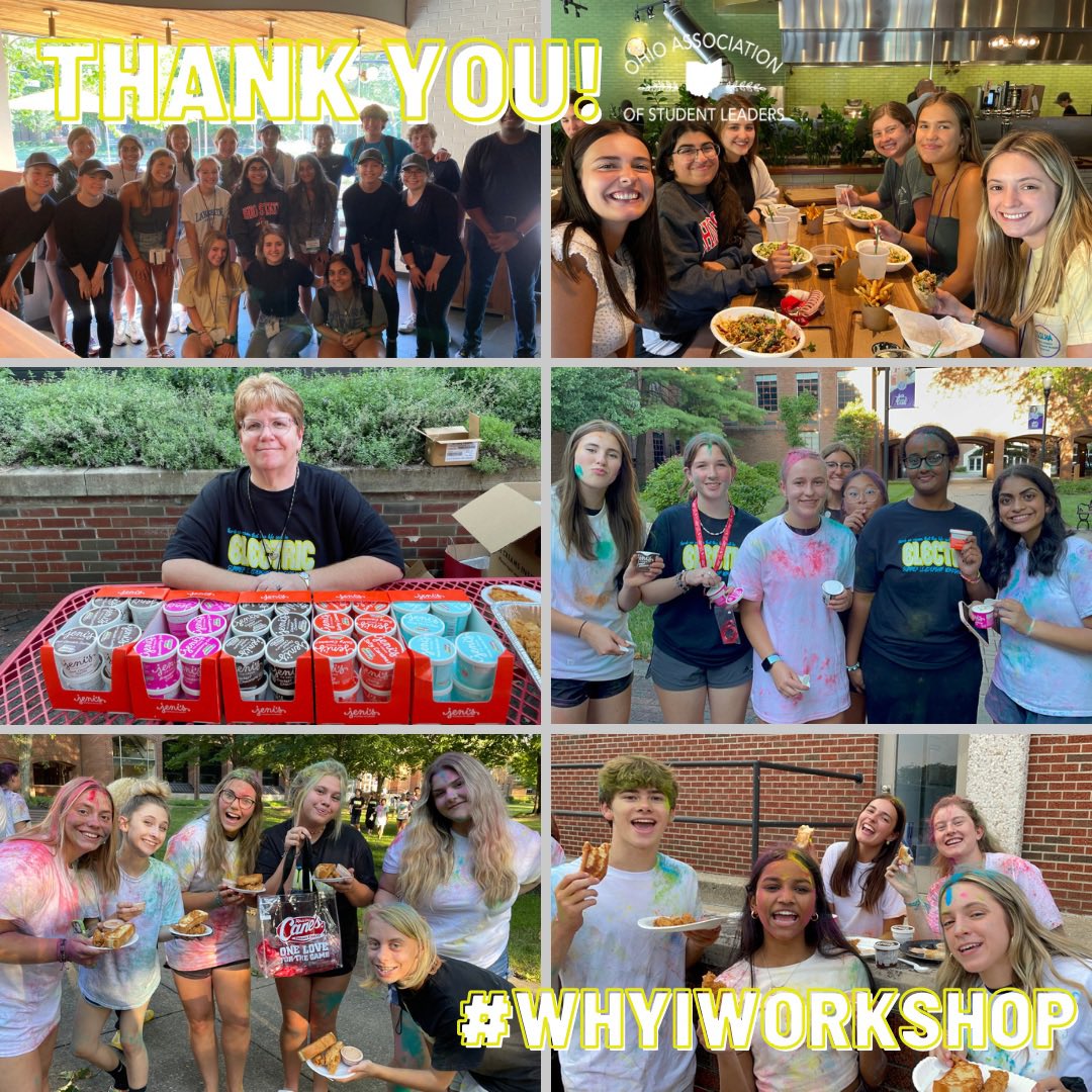 Ohio Association of Student Leaders (@the_oasl) on Twitter photo THANK YOU! The good people at #brassica, <a href="/jenisicecreams/">Jeni's Splendid Ice Creams</a>, & <a href="/raisingcanes/">Raising Cane's</a> donated all kinds of snacks and treats for our Summer Workshop staff prep and celebration nights! Thanks for keeping us fueled! ☀️💚 #whiworkshop THANK YOU! The good people at #brassica, <a href="/jenisicecreams/">Jeni's Splendid Ice Creams</a>, & <a href="/raisingcanes/">Raising Cane's</a> donated all kinds of snacks and treats for our Summer Workshop staff prep and celebration nights! Thanks for keeping us fueled! ☀️💚 #whiworkshop