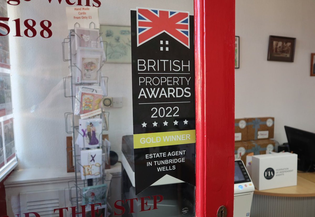 BrillBusinesses's tweet photo. “We are proud to announce that we have won the British Property awards for 2022 in Tunbridge Wells. A professional panel mystery shopped all the estate agents in Tunbridge Wells - there’s a lot of agents here, and we came top!" - @KMJProperty 
https://t.co/hiJPsv5krw https://t.co/7N4ryXH5dS
