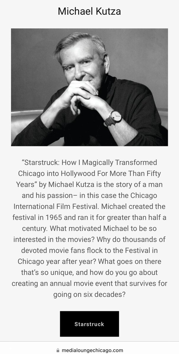 ChicagoloopPod's tweet photo. Read more on #MichaelKutza #FilmMaker @ https://t.co/pXYJ0YpOC9 #Starstruck https://t.co/NJAferL2sl