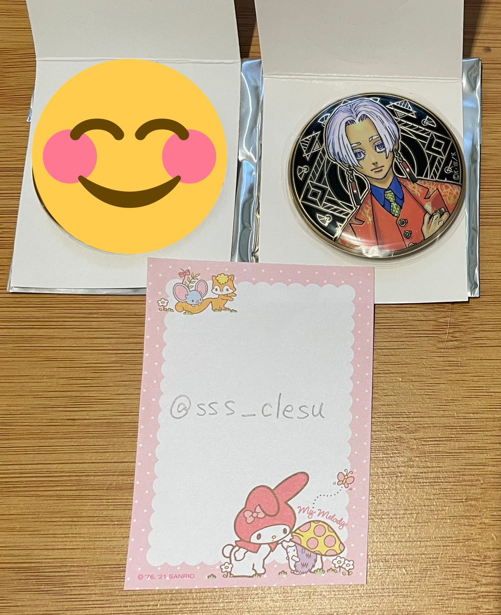 sss_clesu's tweet photo. 【交換】
東京リベンジャーズ　東リベ
原画展　缶バッジ　アルティメタルバッジコレクション

譲→イザナ

求→佐野

郵送希望です。
ピンポイントで難しいとは思いますがよろしくお願い致します。
検索からでも気軽にお声がけください。 https://t.co/045jryvOm1