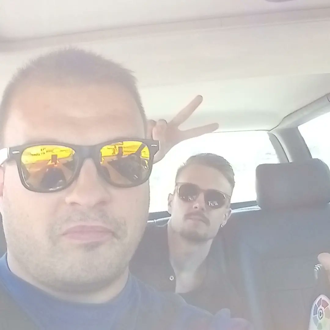 Eu o meu outro compatriota Bruno o meu mano e amigo