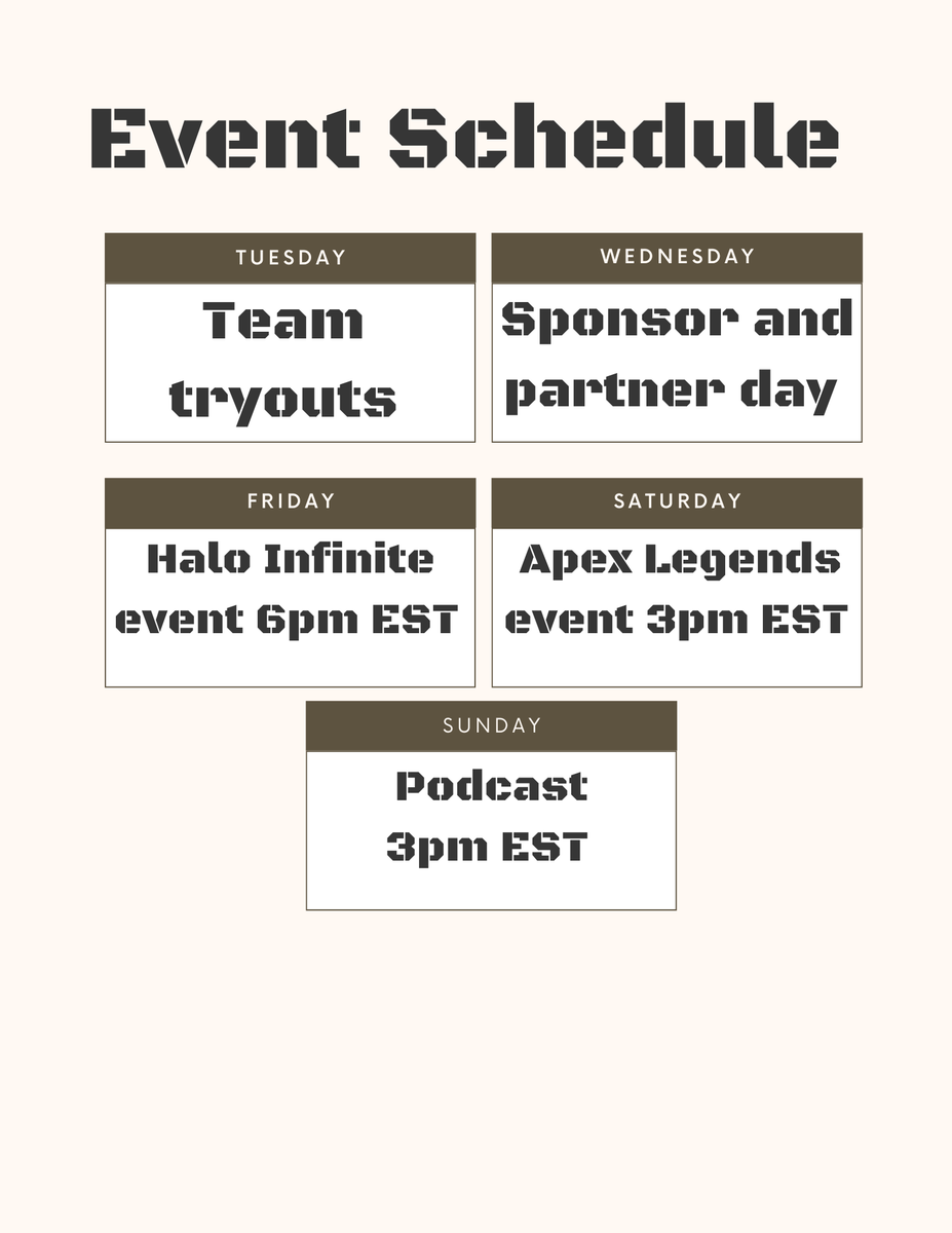 HYE_GAMING's tweet photo. Hey gamer’s!!! Welcome to another week and another set of events so stay in the loop for all of our content. Also come chat with us in discord:
https://t.co/FJpTzoHyRl
#events #gaming #esports #ontheloop #hyegaming https://t.co/Zl9brd5XBm