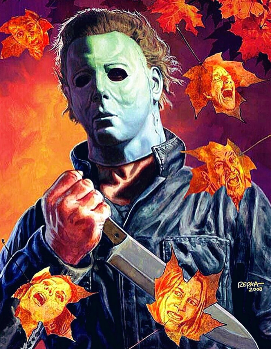 1carolinagirl's tweet photo. Happy #MichaelMyersMonday #HorrorFamily🔪🍂🔪
art by Ed Repka🔪🍂🔪 https://t.co/q2aNaf0h0k