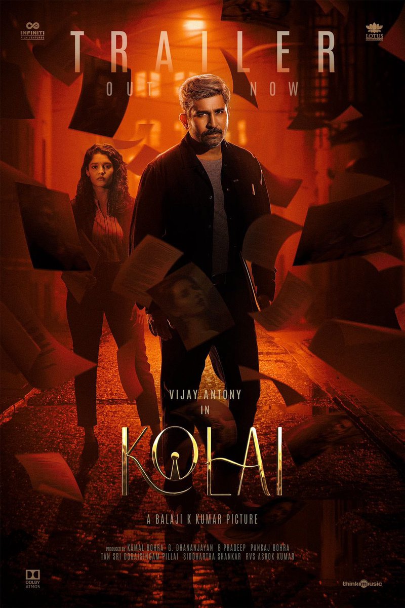 Here’s the exciting trailer #Kolai youtu.be/hLrFEmmeiBA 

<a href="/vijayantony/">vijayantony</a> <a href="/DirBalajiKumar/">Director Balaji Kumar</a> <a href="/ggirishh/">Girishh Gopalakrishnan</a> <a href="/sivakvijayan/">Sivakumar Vijayan</a> <a href="/EditorSelva/">Selva RK</a> <a href="/ritika_offl/">Ritika Singh</a> <a href="/Meenakshiioffl/">Meenakshii Chaudhary</a> <a href="/murlisharma72/">Murali Sharma</a> <a href="/FvInfiniti/">Infiniti Film Ventures</a> <a href="/lotuspictures1/">Lotus Pictures</a> <a href="/bKamalBohra/">Kamal Bohra</a> <a href="/Dhananjayang/">G Dhananjeyan</a> <a href="/pradeepfab/">Pradeep</a> <a href="/siddshankar_/">Siddhartha Shankar</a> <a href="/Panbohra/">Pankaj bohra</a> <a href="/thinkmusicindia/">Think Music</a>