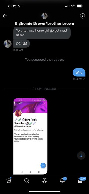 And y&rsquo;all wonder why you get blocked, this app is full of stupid I swear. (I saved y&rsquo;all from the dick