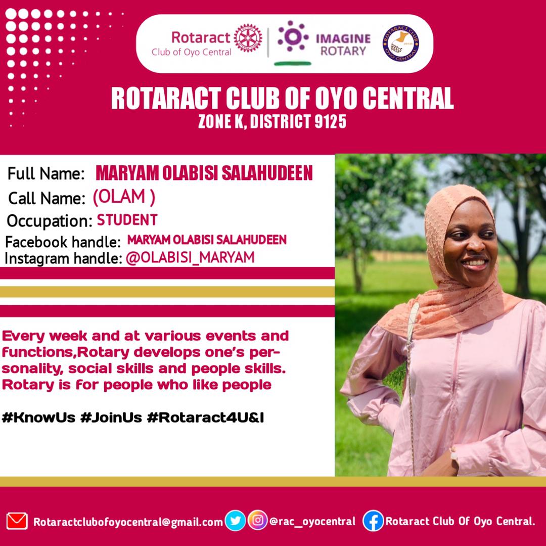 Rac_Oyocentral's tweet photo. Every week and at various events and functions, Rotary develops one's personality, social skills and people skills. Rotary is for people who like people.

Day 13

#KnowUs
#JoinUs
#Rotaract4U&amp;I
Ask us about Rotaract........... https://t.co/IqtnOld6BP