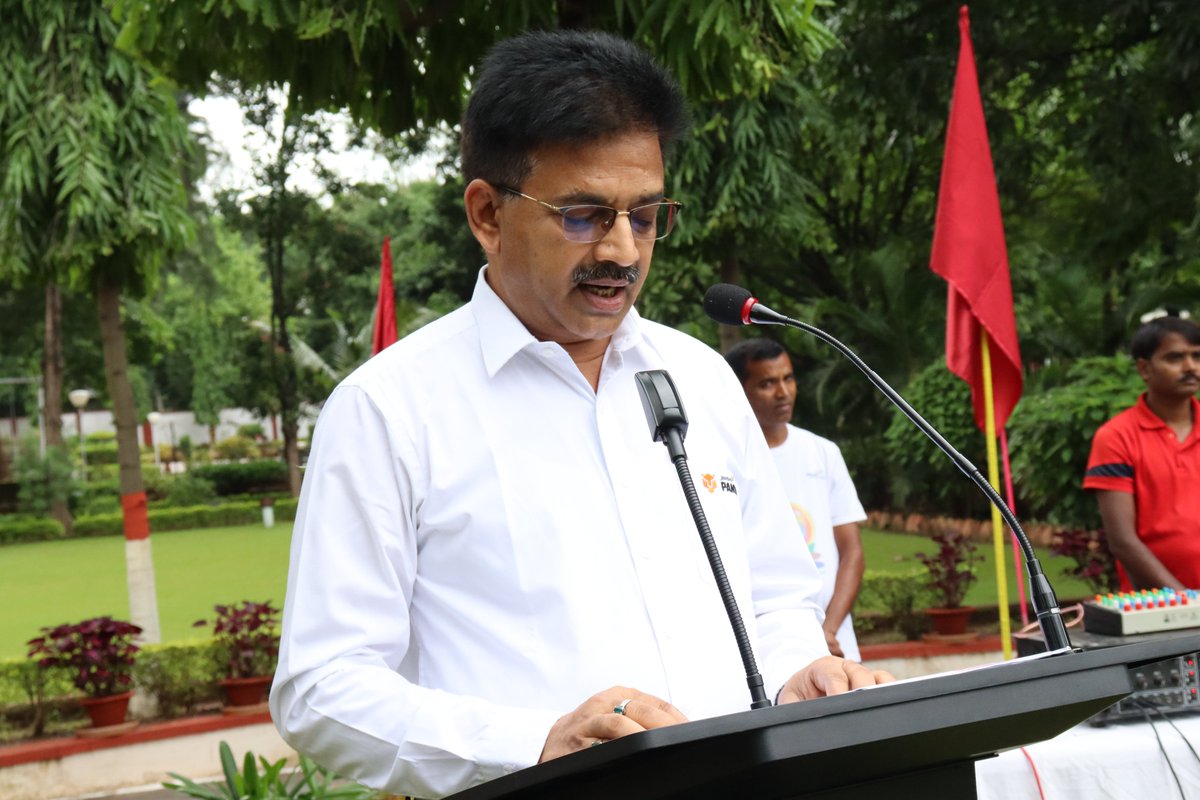 sanjaysinhaPat's tweet photo. Celebrating #IndependenceDay2022  at JSP, Patratu to commemorate 75 years of freedom.
#AzadiKaAmritMahotsav #HarGharTiranga #IndiaAt75 
@JSPLCorporate @MPNaveenJindal https://t.co/nrEFgkC3Lk