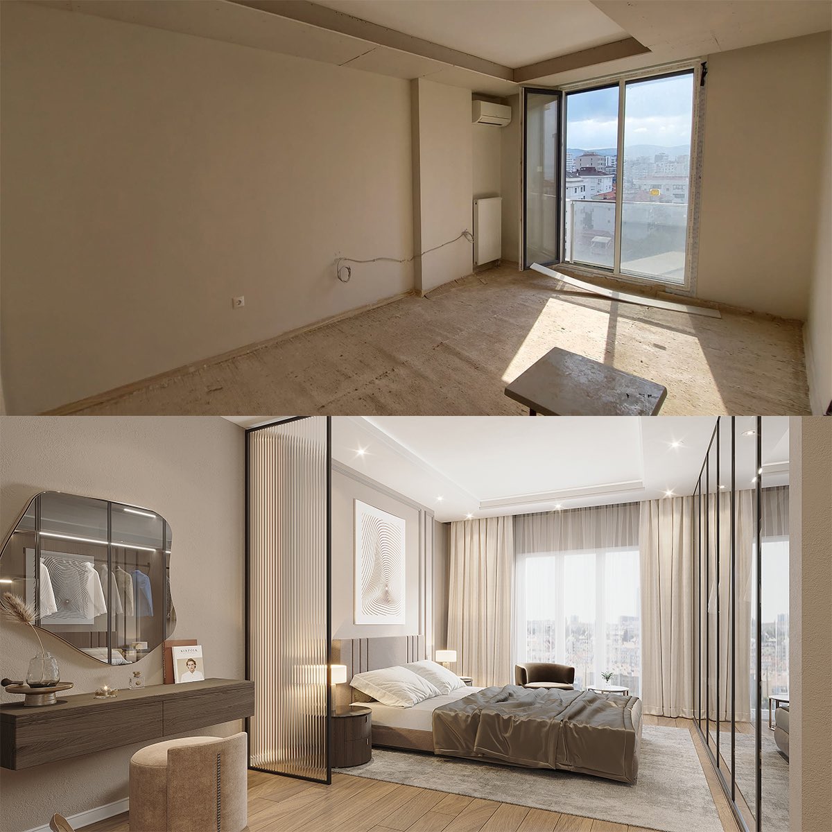 CavettoArc's tweet photo. Before / After 
📍İstanbul / design by Cavetto Architects
#homedesign  #beforeafter #interiordesign #design  #decoration #afterdesign https://t.co/PUorDjDBIj