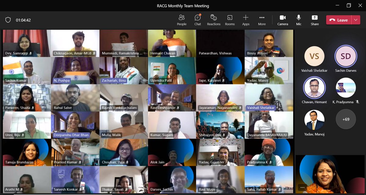 Atos_India's tweet photo. With great excitement, GDC India RACG Team is celebrating our historic accomplishment and the 75th year of our freedom. Happy Independence Day! 🇮🇳 

#75thIndependenceDay2022 🇮🇳 #AtosGDCIndia #WeAreAtos https://t.co/YLFLIjowlm