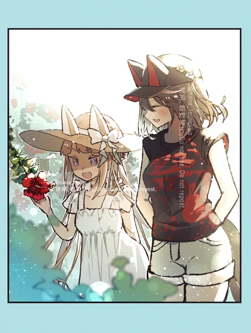 夏休みのキタサンブラックとスイープトウショウ #ウマ娘 #キタスイ  