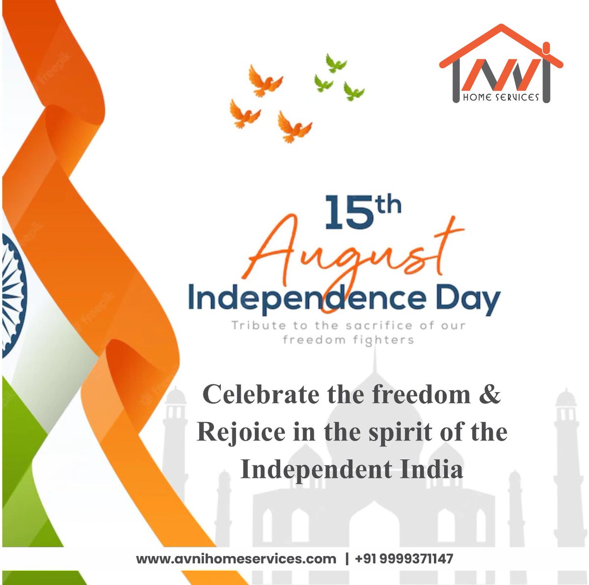 avnihomeservice's tweet photo. We have shown courage, let go of our fears, and fought for our independence. So let us show the whole world how proud we are to be free! Happy Independence Day
https://t.co/I79fe66UBb
https://t.co/WrBEE28Y7f
#76thIndependenceDay #avnihomeservicesllp #avnihomeservices https://t.co/toUFqVDGjW