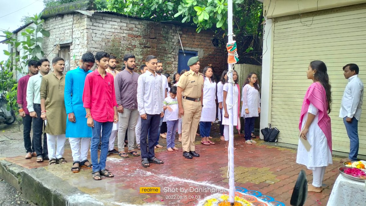 ABVPVidarbha's tweet photo. अभाविप विदर्भ प्रांत कार्यालयात ध्वजारोहण.
प्रमुखअतिथी म्हणुन डॉ.अभय मुदगल सर यांच्या हस्ते ध्वजारोहण करण्यात आला. https://t.co/lsICrKWpit