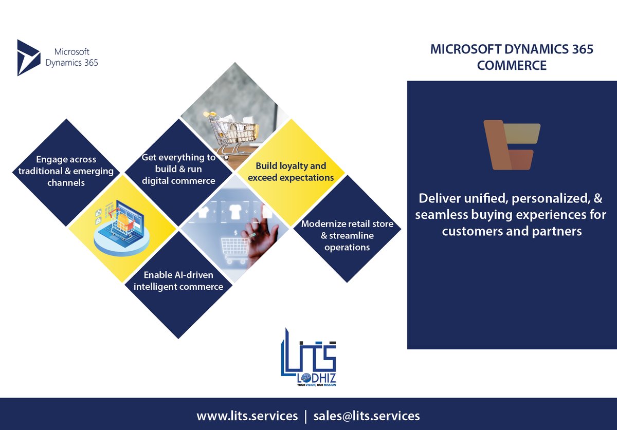 LodhizS's tweet photo. Dynamics 365 Commerce - Deliver unified, personalized, &amp; seamless buying experiences for customers and partners.
#microsoft #dynamics365 #dynamics365commerce #dynamics365crm #ai #microsoftgoldpartner #dynamics365partner #uae #qatar #oman #saudiarabia #canada #germany #kenya #mena https://t.co/xvI1lTjNQ4