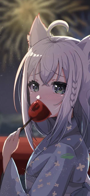 このくらいのトリミングのが好きかも #絵フブキ 