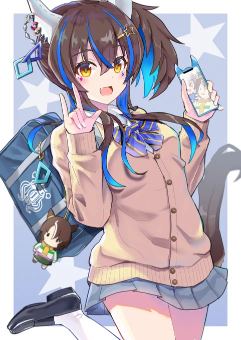 スクールカーディガンヘリオス#ダイタクヘリオス #ウマ娘 