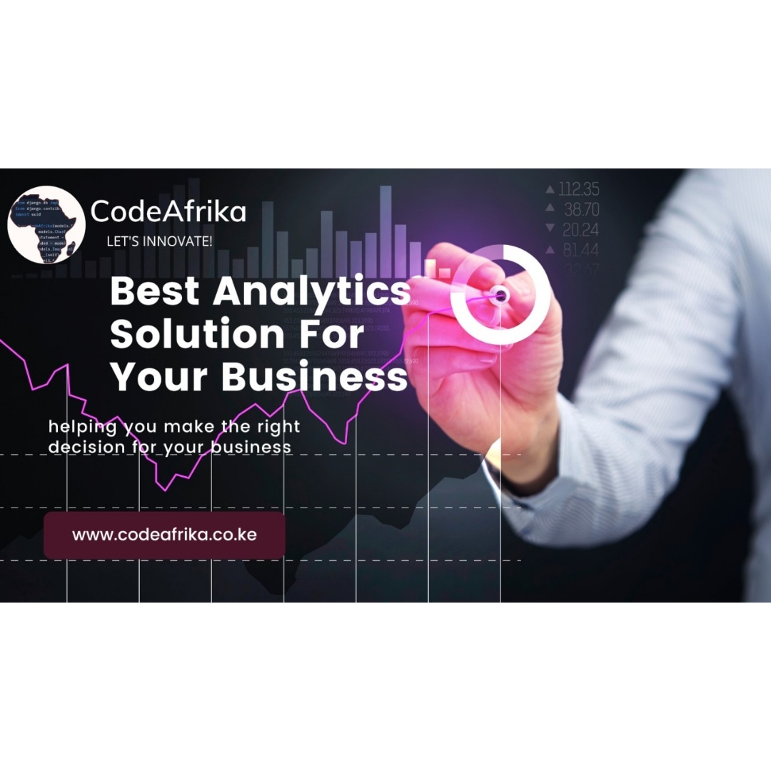 CodeAfrika's tweet image. Hey there, having a hard time coming up withe the right decisions due to the bulky data at hand that needs analysis. CodeAfrika has your back on this. We offer the best Analytics Solutions for your business helping you make the right decision and smoothening the whole process