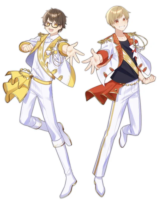 いれいすさんとスカイピースさんコラボ!!!じんさんとテオくんさんを描かせていただきました!!!!!!  