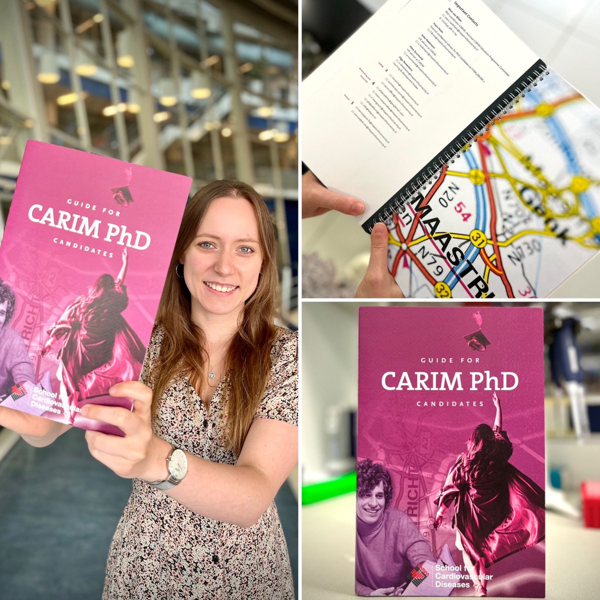 📣Finally here! The new CARIM PhD Guide created by #IMCARIM contains all the useful information, from starting your PhD to defending your thesis. A companion for your whole PhD trajectory! 
Special thanks to Adele Ruder and Myrthe van der Bruggen.
<a href="/CARIMMaastricht/">CARIM</a> <a href="/MaastrichtU/">Maastricht University</a>