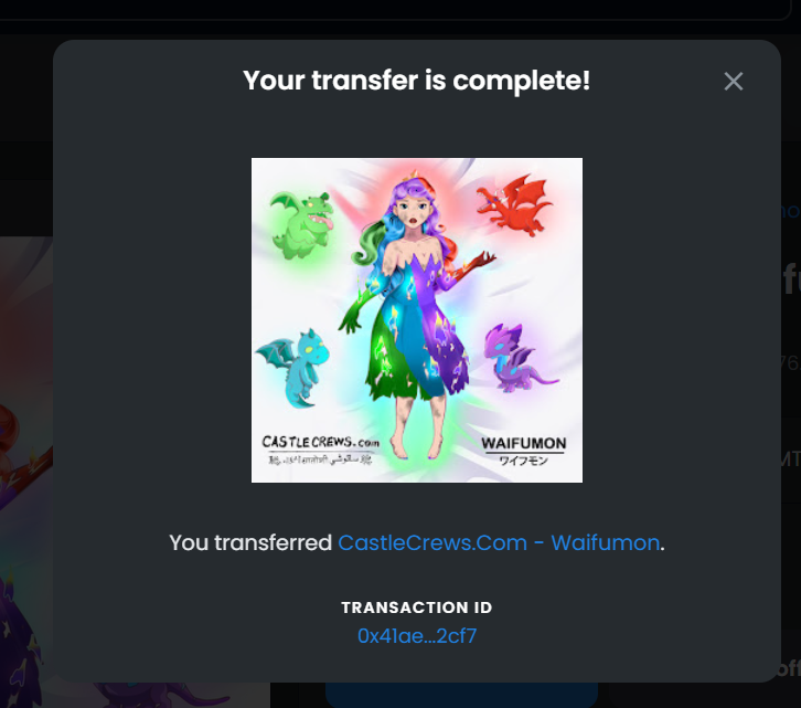 Waifumons's tweet photo. @BillyTeacoin @Magdalena_Trini @Furmosa1 @y_youmack Sent! Feel free to buy Castle Crew NFTs from https://t.co/QSUOtw6ICZ
with PAYPAL, Crypto, Venmo or with Card for $9 worth. https://t.co/LMCYpDz1Di
