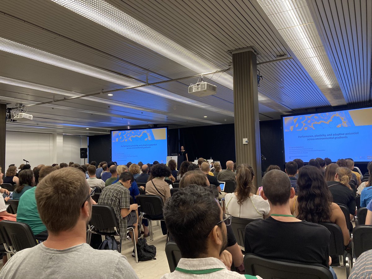 CarlyLynsdale's tweet photo. Full house for @Marjo__S’s talk on #thermalperformance, #plasticity and #adaptivepotential in #glanvillefritillary butterflies! https://t.co/ie1QBlOHoX