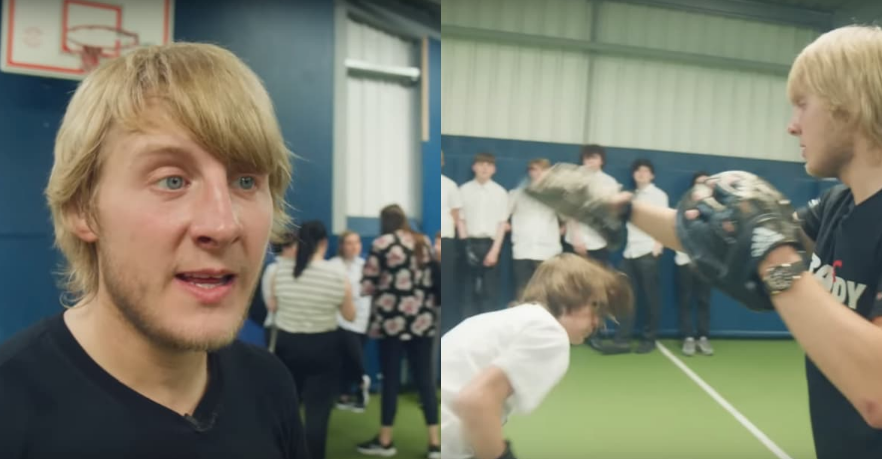 battle_mma's tweet photo. Paddy Pimblett gave back to the community by visiting kids in school.

#PaddyPimblett #PaddyPimblettMMA #PaddyPimblettNews #PaddyPimblettNews #PaddyPimblettMMA #BAMMA #MMAManchester #MMA #UFC #MMAFighting #MMAFighting #MMAfighting #MMA https://t.co/clI2qP3xAM