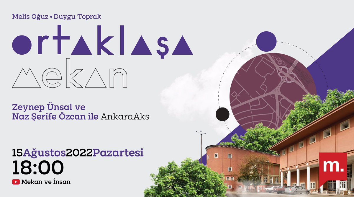 Bugün 18.00’de <a href="/MelisOguz/">Melis Oğuz Çevik</a> ile birlikte stratejik tasarım stüdyosu <a href="/Ankaraakss/">Aks Creative Hub</a> ile yaratıcı endüstriler alanındaki çalışmalarını konuşuyoruz. 

<a href="/medyascope/">Medyascope</a> 
#mekanveinsan #MedyascopePlus

Görsel tasarım <a href="/cihannder_/">Cönder</a>