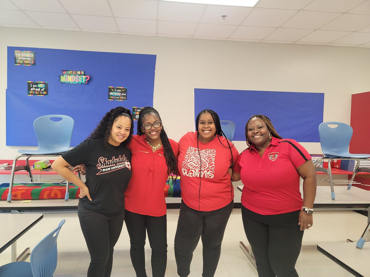 TeriJ_Hampton's tweet photo. Nurture your own talent first before looking elsewhere! These beautiful ladies were TAs my first year as Principal, but I refused to let them stay that way. All 4 are classroom teachers this year. (2 are starting their 2nd year in the classroom!) #motivation @ShadydaleRams https://t.co/2LfrX4TLaK