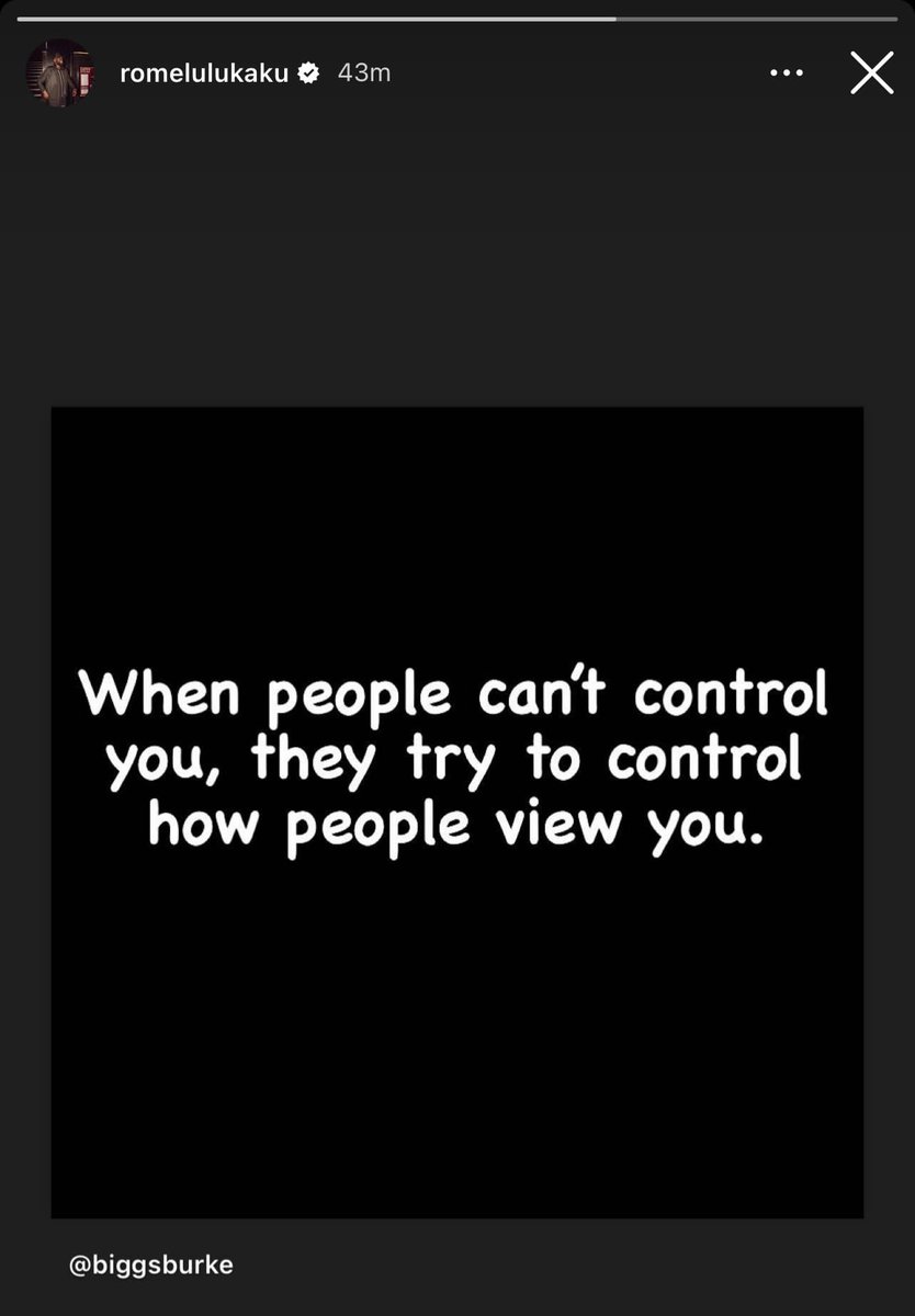 NizaarKinsella's tweet photo. Another cryptic post from Romelu Lukaku. https://t.co/yvGTSvdJXE