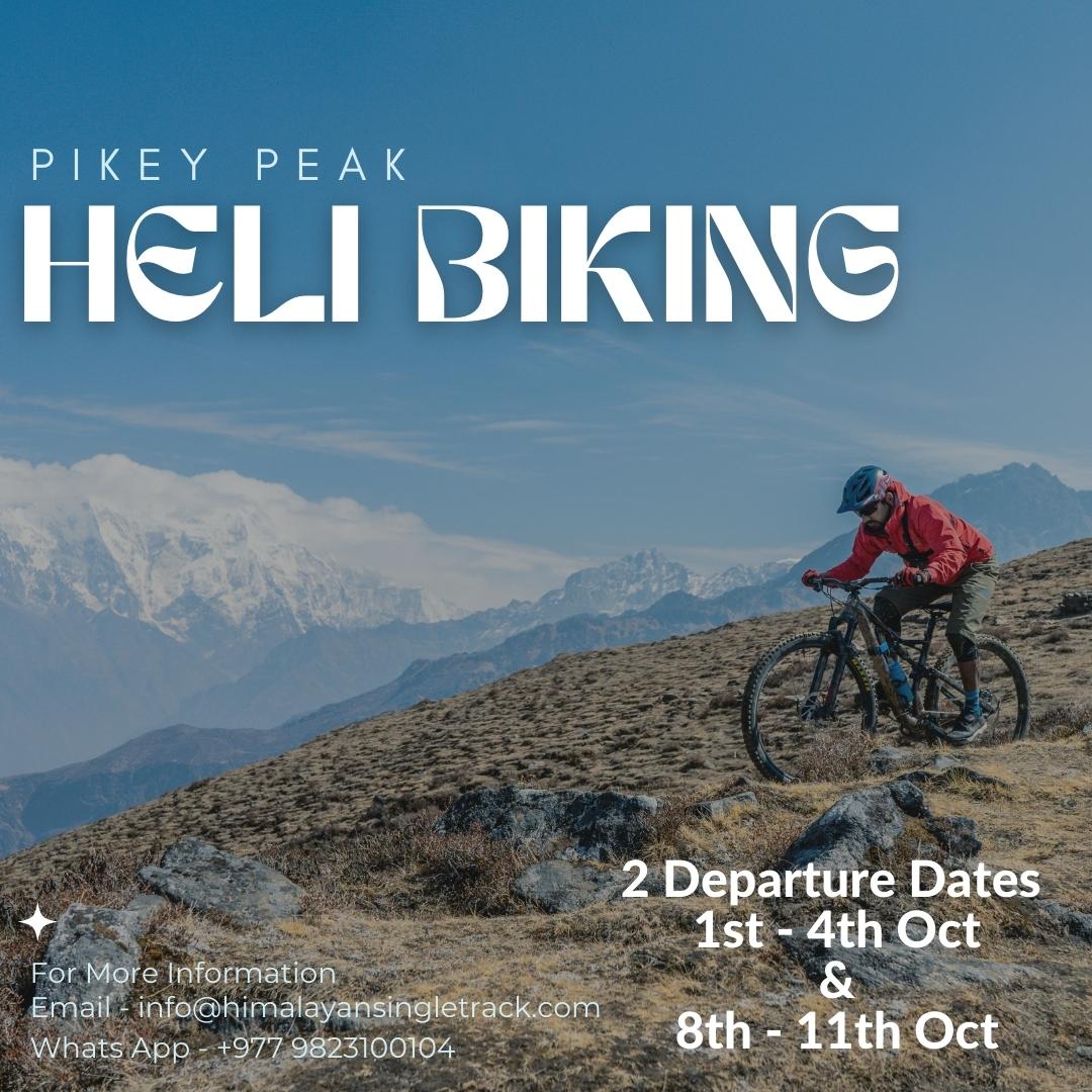 HSTNepal's tweet photo. ⭐️PREMIUM ADVENTURE TRIP⭐️🇳🇵

Pikey Peak🗻 is a 4000-meter “hill” summit that commands stunning panoramic views of the Everest Range. It has now become one of the fantasized mountain biking destinations for Enduro Lovers.🗻

Check out https://t.co/FWazQ83TvC for Details. https://t.co/wLmjB6zbJD