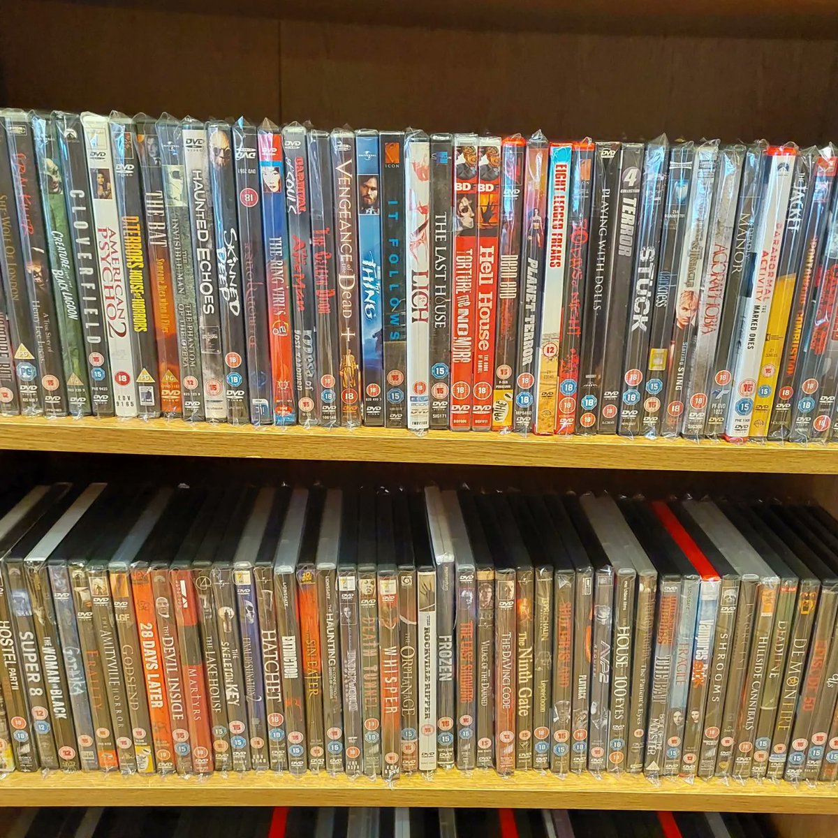 TheMovieStore22's tweet photo. Starting a new week by restocking the Horror Section. Our favourite thing to do.
Open as usual so drop by and have a browse.
#TheMovieStore #horrorsection #movies #horrorcollector #dvdcollector #physicalmedia https://t.co/nucumLb1pF
