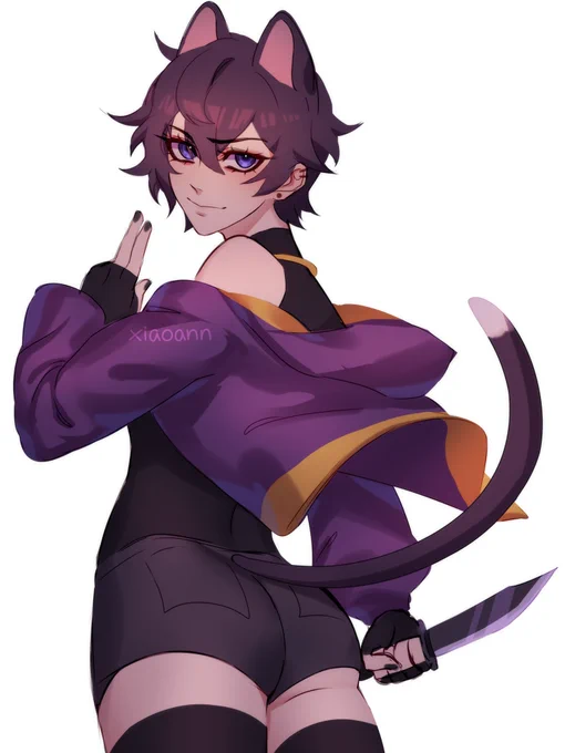 In an alternate universe there exists guild leader Shoko, cat girl and demon slayer extraordinaire  #ArtoftheRogue 