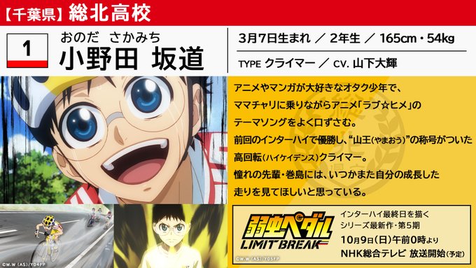 Tvアニメ 弱虫ペダル Limit Break 公式サイト