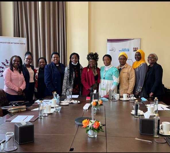BinetaDOfficial's tweet photo. Meeting with Women mediators in Kenya to reflect on the next steps of strengthening women leadership and how to sustain AWLN national chapters.
@AWLNetwork
@AUC_MoussaFaki
@AU_WGDD
@unwomenafrica

#OSEWPS
#solidaritymission
#Kenya https://t.co/xwBmf3GSD1