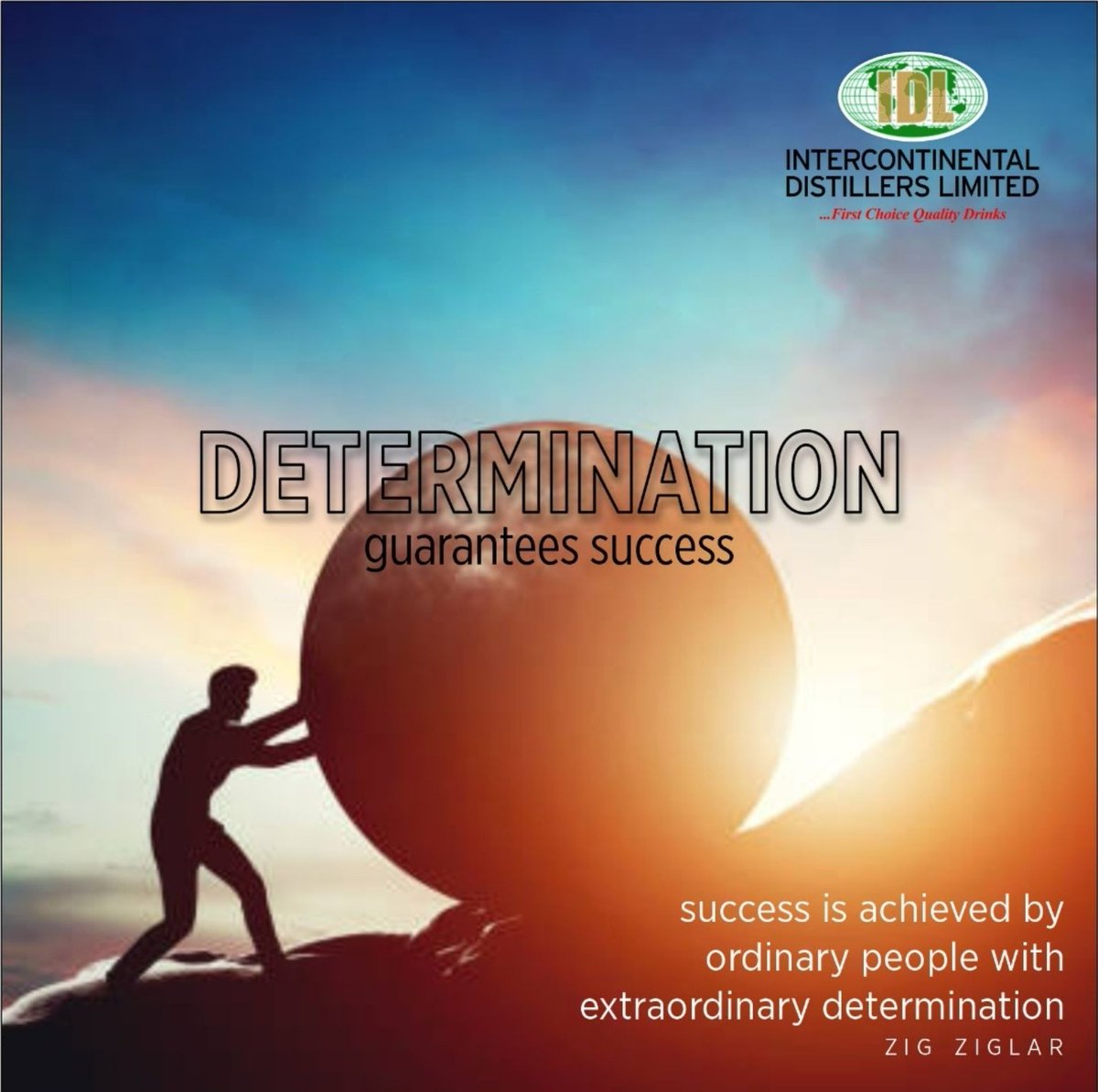 IDLNIG's tweet photo. What separates the Champion from the looser is basically in the level of determination exerted.
Success achieved by Champions is often not in extra ordinary things, rather, ordinary things done with passion ,finess,tenacity amongst others which is revealed in their DETERMINATION. https://t.co/kO7VZnJJ9p