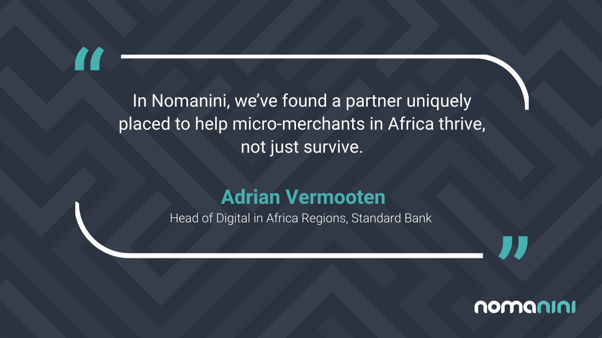 By partnering with #FSPs &amp; other service providers, we are driving #financialinclusion in Africa &amp; unlocking value for retailers in the informal sector, who struggle with access to financial services. 

Visit our news room to learn more: news.nomanini.com