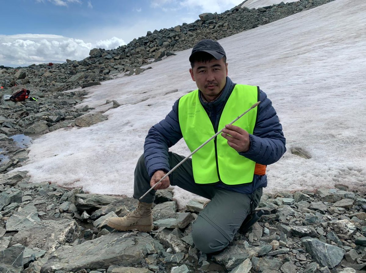 wtt_taylor's tweet photo. Altai Archaeology 2022 field season is off to a busy start... Stay tuned for more on our recent discoveries from the ice soon 🏔️@nationalmuseum1 @CUBoulder https://t.co/Icpf2eAfbM