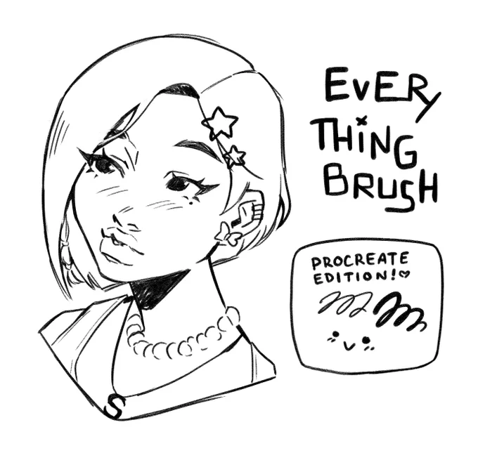 introducing the EVERYTHING BRUSH ⭐️
procreate edition ! 