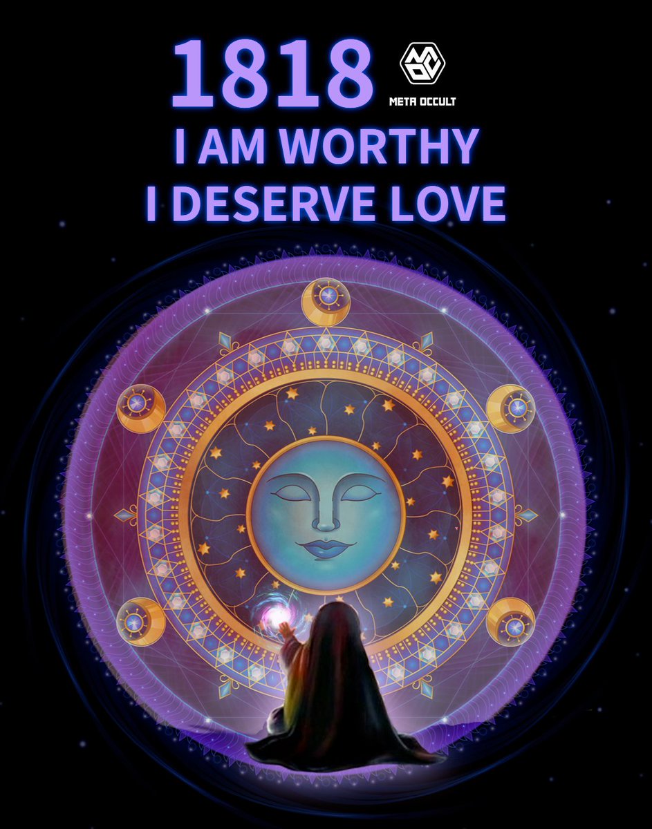 MetaOccult's tweet image. ✨1818✨ to affirm 
This is the day that all its moments and seconds are greeting, peace, mercy, health, safety, happiness and auspiciousness.