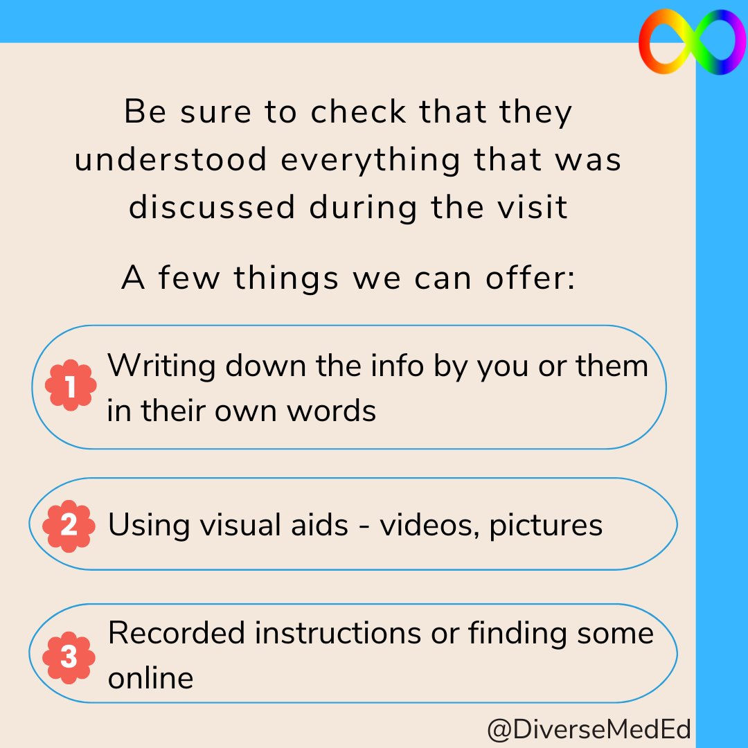 OmerRott's tweet photo. was there a medical visit if our patients didn't understand our instructions or couldn't retain the info? 
A big part of medical treatment is after the medical exam, we need to know how to offer the info so all of our patients can benefit https://t.co/fMVNY86Zru