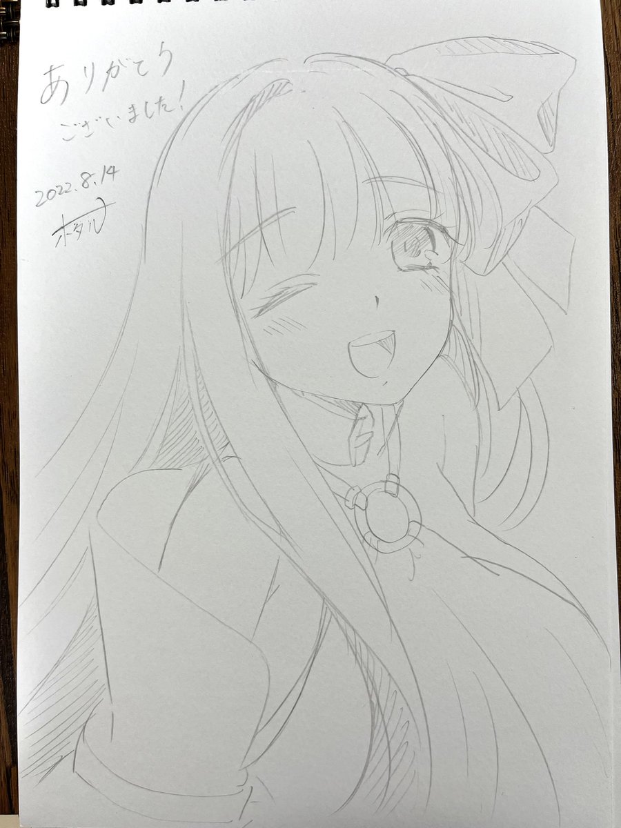 Twitterみてきてくれたであろう方が見受けられたのも嬉しいですね。スケブのお声がけとか応援してもらえたりとかありがたいです。
スケブの代わりに事前に描いてたものはこんな感じでした!