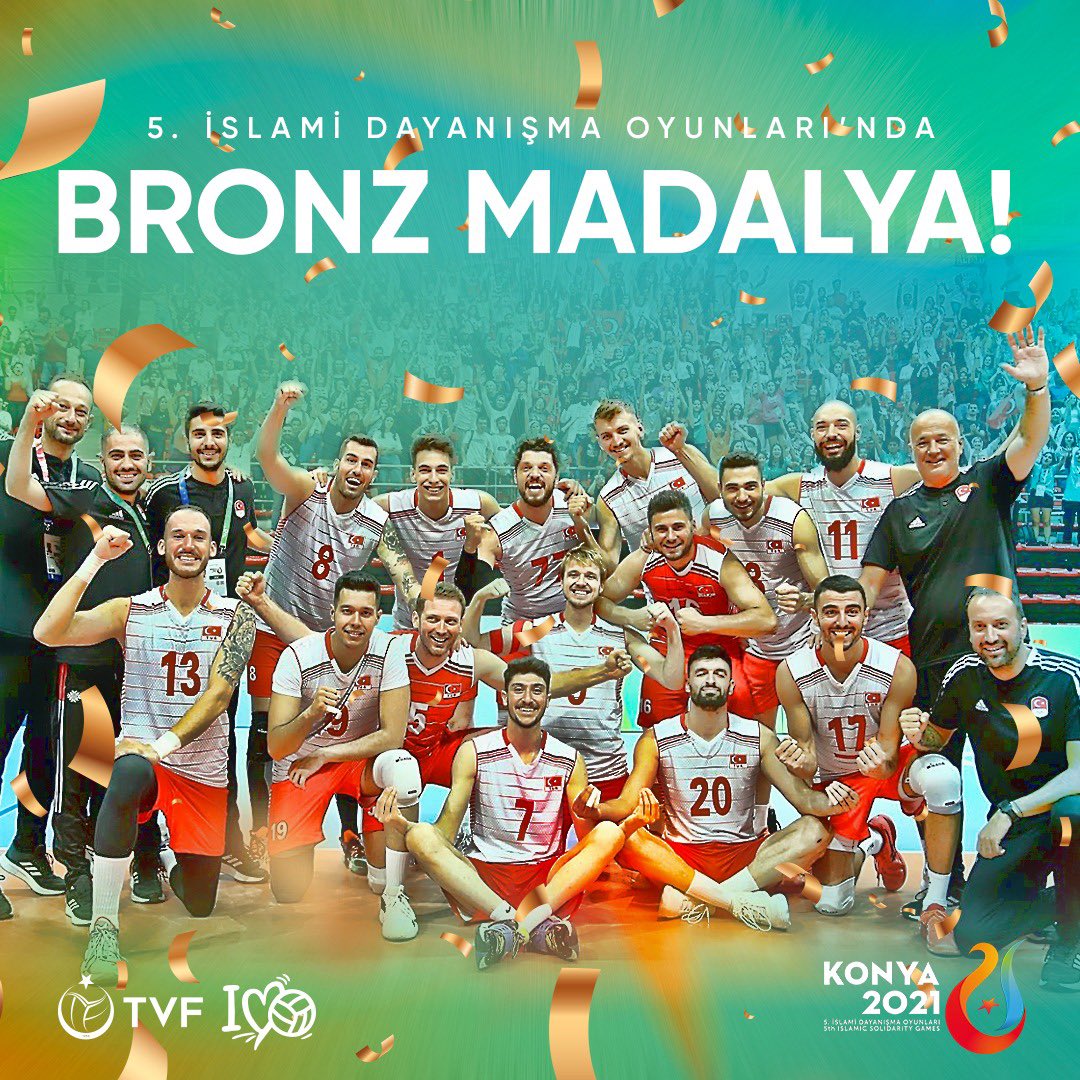 TVForgtr's tweet photo. 🥉 Bronz madalya bizim! 🔥 #FileninEfeleri, 5. İslami Dayanışma Oyunları üçüncülük maçında Azerbaycan’ı 3-1 mağlup ediyor ve turnuvayı üçüncü sırada tamamlıyor! 💪🏻

Tebrikler #FileninEfeleri 👏🏼

#I❤️🏐
#ILoveFileninEfeleri
#BizVoleybolÜlkesiyiz
#Konya2021 https://t.co/caHLw0DwMi