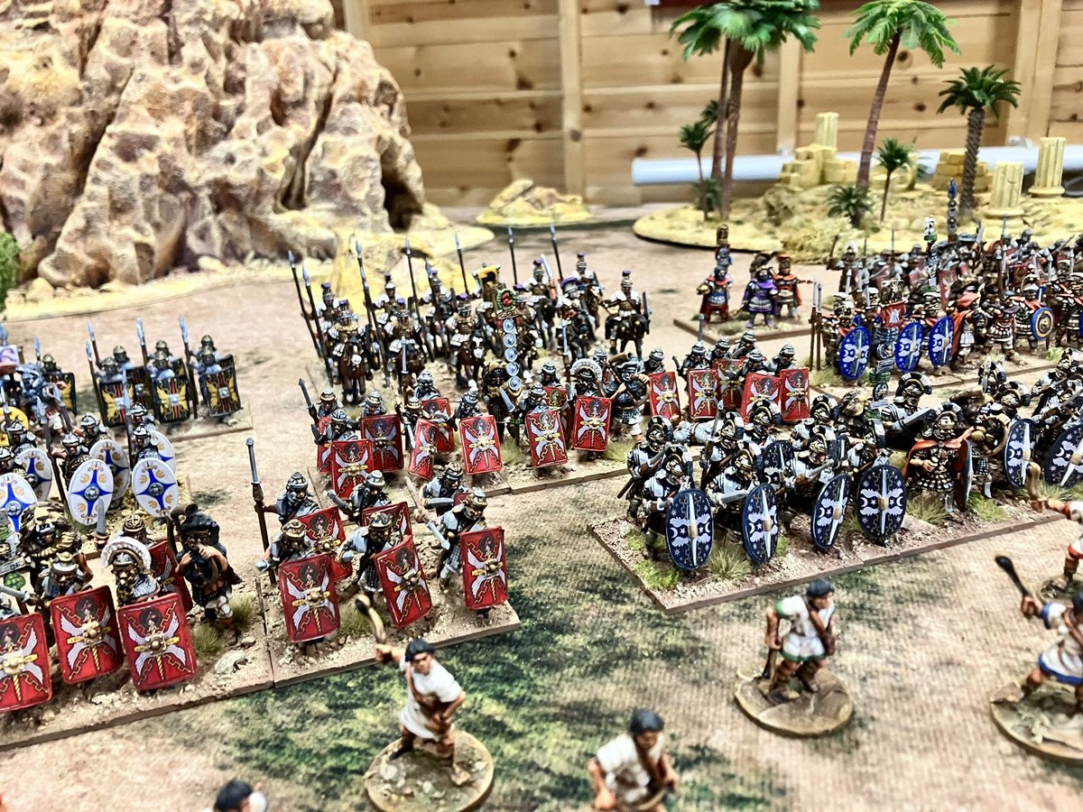 gareth_lane's tweet photo. Roman Civil War - I have an exciting wargaming week planned ahead with two big games in the diary. Both games will form part of Emperor Septimius Severus’ campaign in the eastern provinces against his arch rival Pescennius Niger.
#28mm #romancivilwar #yearofthefiveemperors https://t.co/mV866ElAq1